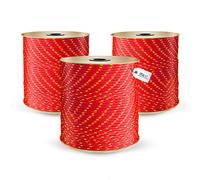 DQ-PP Corda in polipropilene | Rosso | Lunghezza 100 metri | Diametro 10 millimetri | Corde esterno | Amaca marinara colorata