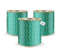 DQ-PP Corda in polipropilene | Verde | Lunghezza 200 metri | Diametro 3 millimetri | Corde esterno | Amaca marinara colorata