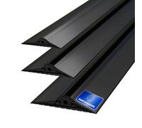 Dq-pp | Guarnizione Soglia Garage | 1m | 15mm x 80mm | nero | Sigillatura per pavimenti | Soglia in gomma EPDM | 1,5cm x 8cm