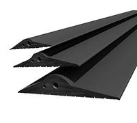 Dq-pp | Guarnizione Soglia Garage | 2m | 30mm x 160mm | nero | Sigillatura per pavimenti | Soglia in gomma EPDM | 3cm x 16cm
