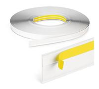 DQ-PP LISTELLO PER FINESTRE CON LABBRO - Lunghezza 25m - Larghezza 70mm - Spessore 1,5mm - Bianco - Listelli per finestre Listelli piatti Listelli in plastica Listelli profilati Listelli di finitura