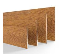 DQ-PP Listello per finestre, lunghezza 10 m, larghezza 30 mm, spessore 1,5 mm, rovere dorato, listelli piatti in plastica profilati
