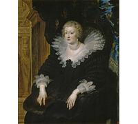 DQCJIYIGL Dipinti Famosi Painting Quadri Tela Mural Dipinto Ana de Austria de Peter Paul Rubens per Decorazioni per la Casa 60x90cm