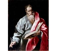 DQCJIYIGL Dipinti Famosi Painting Quadri Tela Mural Dipinto Apostolado de la Catedral de Toledo Santo Pintura de El Greco per Decorazioni per la Casa 60x90cm