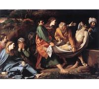 DQCJIYIGL Dipinti Famosi Painting Quadri Tela Mural Dipinto el Entierro de Cristo de Sisto Badalocchio per Decorazioni per la Casa 60x90cm