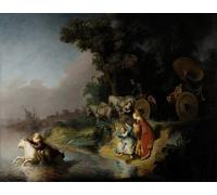 DQCJIYIGL Dipinti Famosi Painting Quadri Tela Mural Dipinto El rapto de Europa de Rembrandt Van Rijn per Decorazioni per la Casa 60x90cm
