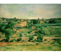 DQCJIYIGL Dipinti Famosi Painting Quadri Tela Mural Dipinto en la Llanura de Bellevue de Paul Cézanne per Decorazioni per la Casa 60x90cm