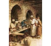 DQCJIYIGL Dipinti Famosi Painting Quadri Tela Mural Dipinto Jeremías y el alfarero de William Brassey Hole per Decorazioni per la Casa 60x90cm