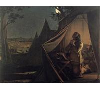 DQCJIYIGL Dipinti Famosi Painting Quadri Tela Mural Dipinto La noche antes de Nase By de Augustus Leopold Egg per Decorazioni per la Casa 60x90cm