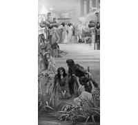 DQCJIYIGL Dipinti Famosi Painting Quadri Tela Mural Dipinto las Hijas de Judá en Babilonia Herbert Gustave Schmalz per Decorazioni per la Casa 60x90cm