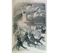 DQCJIYIGL Dipinti Famosi Painting Quadri Tela Mural Dipinto Metamorfosis Gatos negros transformándose en brujas por Théophile Alexandre Steinlen per Decorazioni per la Casa 60x90cm