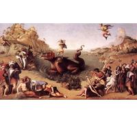DQCJIYIGL Dipinti Famosi Painting Quadri Tela Mural Dipinto Perseo libera a Andrómeda Piero Di Cosimo per Decorazioni per la Casa 60x90cm