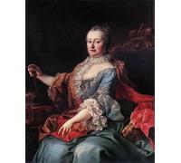 DQCJIYIGL Dipinti Famosi Painting Quadri Tela Mural Dipinto Reina María Teresa de Van Ii Meytens per Decorazioni per la Casa 60x90cm