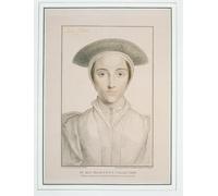 DQCJIYIGL Dipinti Famosi Painting Quadri Tela Mural Dipinto Retrato de la reina Ana de Cleves por Hans Holbein el per Decorazioni per la Casa 60x90cm
