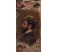DQCJIYIGL Dipinti Famosi Painting Quadri Tela Mural Dipinto Retrato de Monsieur Clapisson de Pierre Auguste Renoir per Decorazioni per la Casa 60x90cm