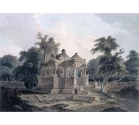DQCJIYIGL Dipinti Famosi Painting Quadri Tela Mural Dipinto Templo hindú en el fuerte de Rohtas Bihar India por un artista famoso per Decorazioni per la Casa 60x90cm