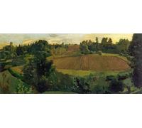 DQCJIYIGL Dipinti Famosi Painting Quadri Tela Mural Dipinto Tierra de arado de Konstantin Somov per Decorazioni per la Casa 60x90cm