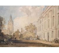 DQCJIYIGL Dipinti Famosi Painting Quadri Tela Mural Dipinto Vista de la Iglesia Catedral de Cristo y parte del Colegio Corpus Christi por Mallord William Turner per Decorazioni per la Casa 60x90cm