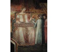 DQCJIYIGL Dipinti Famosi Poster e Stampe Poster Parete Quadri Alegoría del Buen Gobierno de Ambrogio Lorenzetti per L'arredamento del Soggiorno 60x90cm