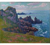 DQCJIYIGL Dipinti Famosi Poster e Stampe Poster Parete Quadri Clima tranquilo en la punta de Pern de Henry Moret per L'arredamento del Soggiorno 60x90cm