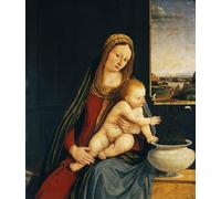 DQCJIYIGL Dipinti Famosi Poster e Stampe Poster Parete Quadri Dama y Niño o Dama de los Claveles de Andrea Solario per L'arredamento del Soggiorno 60x90cm