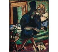 DQCJIYIGL Dipinti Famosi Poster e Stampe Poster Parete Quadri Dos mujeres en el sofá de Max Beckmann per L'arredamento del Soggiorno 60x90cm