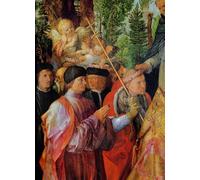 DQCJIYIGL Dipinti Famosi Poster e Stampe Poster Parete Quadri el Festival de los Jardines de Rosas Detalle a la izquierda Orando de Albrecht Dürer per L'arredamento del Soggiorno 60x90cm