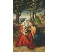 DQCJIYIGL Dipinti Famosi Poster e Stampe Poster Parete Quadri Hus dando la comunión a los príncipes de la casa de Sajonia por Lucas Cranach el Viejo per L'arredamento del Soggiorno 60x90cm