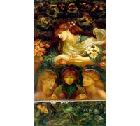 DQCJIYIGL Dipinti Famosi Poster e Stampe Poster Parete Quadri la bendita doncella de Dante Gabriel Charles Rossetti per L'arredamento del Soggiorno 60x90cm