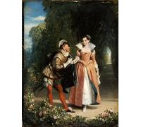 DQCJIYIGL Dipinti Famosi Poster e Stampe Poster Parete Quadri la propuesta de Charles Robert Leslie per L'arredamento del Soggiorno 60x90cm