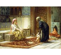 DQCJIYIGL Dipinti Famosi Poster e Stampe Poster Parete Quadri los Primeros Pasos de Frederick Arthur Bridgman per L'arredamento del Soggiorno 60x90cm
