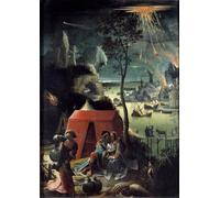 DQCJIYIGL Dipinti Famosi Poster e Stampe Poster Parete Quadri Loth y sus hijas Loth rodea a sus dos hijas por Lucas Van Leyden per L'arredamento del Soggiorno 60x90cm