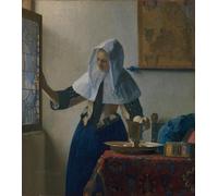 DQCJIYIGL Dipinti Famosi Poster e Stampe Poster Parete Quadri Mujer con una jarra de agua de Jan Vermeer Van Delft per L'arredamento del Soggiorno 60x90cm