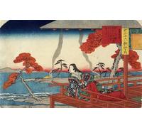 DQCJIYIGL Dipinti Famosi Poster e Stampe Poster Parete Quadri Murasaki Shikibu por Utagawa Hiroshige per L'arredamento del Soggiorno 60x90cm