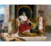 DQCJIYIGL Dipinti Famosi Poster e Stampe Poster Parete Quadri Napoleón I Bonaparte emperador francés presentó Inin por Jacques Louis David per L'arredamento del Soggiorno 60x90cm