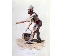 DQCJIYIGL Dipinti Famosi Poster e Stampe Poster Parete Quadri Pequeño Metier de la ciudad de Nápoles el limpiabotas de Filippo Palizzi per L'arredamento del Soggiorno 60x90cm