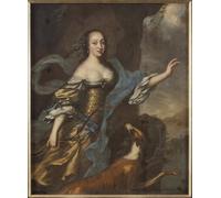 DQCJIYIGL Dipinti Famosi Poster e Stampe Poster Parete Quadri Retrato de la princesa Anna Dorothea de David Klöcker Ehrenstrahl per L'arredamento del Soggiorno 60x90cm