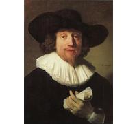 DQCJIYIGL Dipinti Famosi Poster e Stampe Poster Parete Quadri Retrato de un hombre de Rembrandt Van Rijn per L'arredamento del Soggiorno 60x90cm