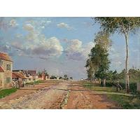 DQCJIYIGL Dipinti Famosi Poster e Stampe Poster Parete Quadri Ruta de Versalles Rocquencourt de Camille Jacob Pissarro per L'arredamento del Soggiorno 60x90cm