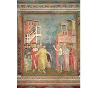 DQCJIYIGL Dipinti Famosi Poster e Stampe Poster Parete Quadri San renuncia a los bienes de su padre y a la riqueza terrenal de Giotto Di Bondone per L'arredamento del Soggiorno 60x90cm