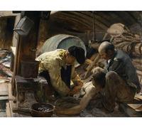 DQCJIYIGL Dipinti Famosi Poster e Stampe Poster Parete Quadri Todavía dicen que el pescado es caro de Joaquín Sorolla per L'arredamento del Soggiorno 60x90cm