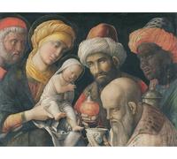 DQCJIYIGL Dipinti Famosi Tela e Immagini Vintage Quadri Adoración de los Magos de Andrea Mantegna per L'arredamento Della Camera da Letto 60x90cm