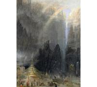 DQCJIYIGL Dipinti Famosi Tela e Immagini Vintage Quadri Bajo el techo del mundo de Albert Goodwin per L'arredamento Della Camera da Letto 60x90cm