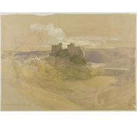 DQCJIYIGL Dipinti Famosi Tela e Immagini Vintage Quadri Castillo de Conway por el famoso pintor per L'arredamento Della Camera da Letto 60x90cm
