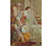 DQCJIYIGL Dipinti Famosi Tela e Immagini Vintage Quadri Detalle de la Muerte de Santa Cecilia de Domenichino per L'arredamento Della Camera da Letto 60x90cm