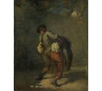 DQCJIYIGL Dipinti Famosi Tela e Immagini Vintage Quadri el buen samaritano de jean francois per L'arredamento Della Camera da Letto 60x90cm