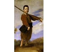DQCJIYIGL Dipinti Famosi Tela e Immagini Vintage Quadri el pie zambo de Jusepe De Ribera per L'arredamento Della Camera da Letto 60x90cm