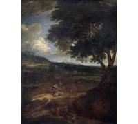 DQCJIYIGL Dipinti Famosi Tela e Immagini Vintage Quadri El regreso de Jacobs de Cornelis Huysmans per L'arredamento Della Camera da Letto 60x90cm