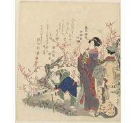 DQCJIYIGL Dipinti Famosi Tela e Immagini Vintage Quadri Figuras en el estanque con flores de Ryuryukyo Shinsai per L'arredamento Della Camera da Letto 60x90cm