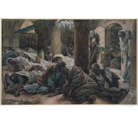 DQCJIYIGL Dipinti Famosi Tela e Immagini Vintage Quadri María Magdalena corre y le dice a los discípulos de Jacques per L'arredamento Della Camera da Letto 60x90cm